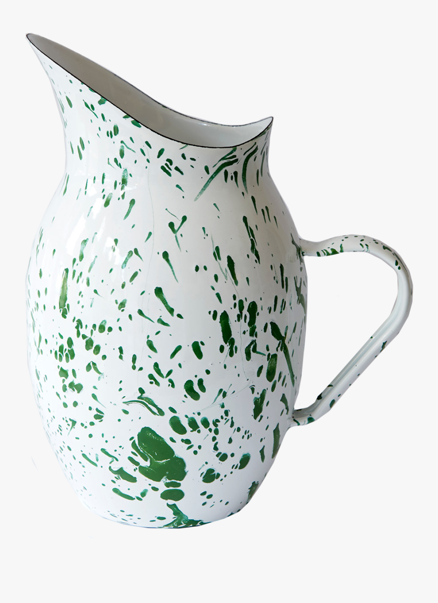 Green Splatter Pitcher - Jug, Transparent Clipart