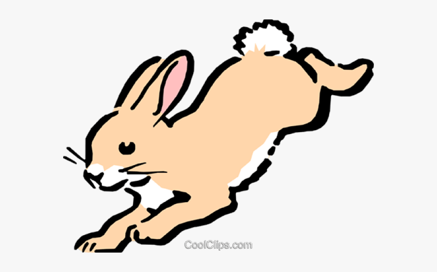Hopping Rabbit Clipart, Transparent Clipart