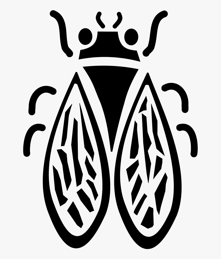 Simple Cicada - Illustration, Transparent Clipart