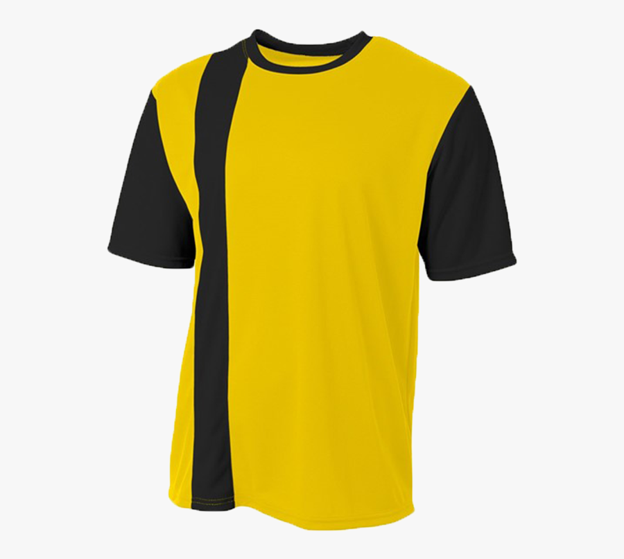 Youth Legend Soccer Jersey Nb3016 Gold Black - Black And Yellow Dri Fit Shirt, Transparent Clipart