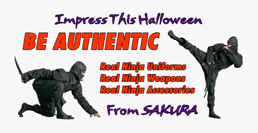 Authentic Ninja Ninjutsu Uniforms - Ninja Shinobi, Transparent Clipart