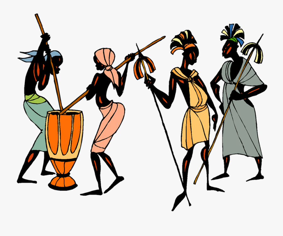 African Tribe Clipart, Transparent Clipart