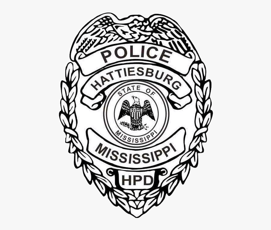 Police Department - Hattiesburg Police Department Badge, Transparent Clipart