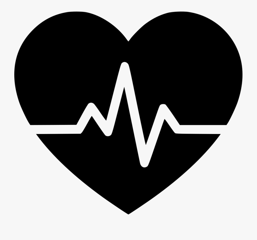 Clip Art Heartbeat Symbol - Heart Healthy, Transparent Clipart