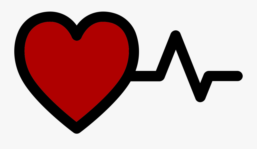 Transparent Heartbeat Clipart - Red Heart Beats Png, Transparent Clipart