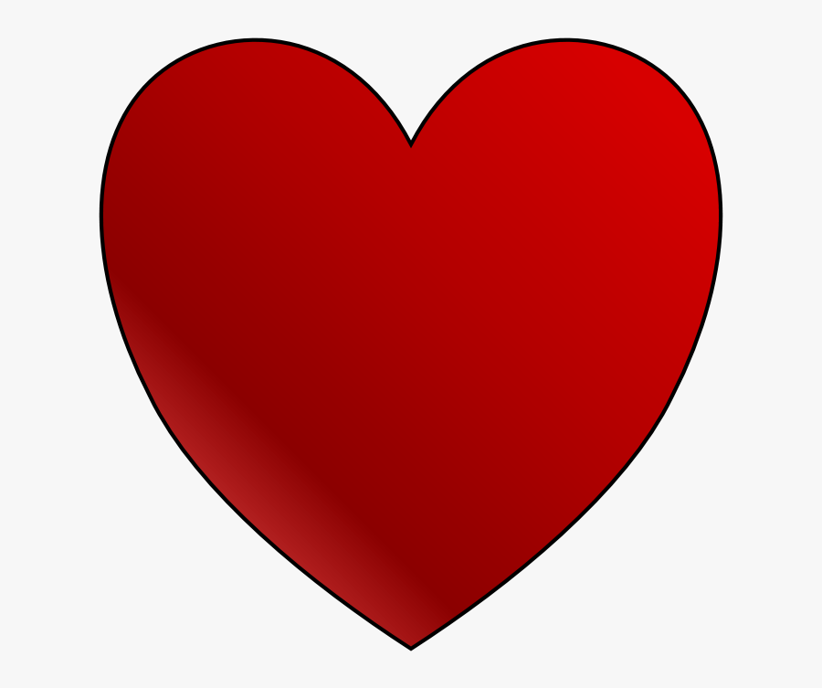 Clip Art Red Heart - Valentines Heart Design, Transparent Clipart