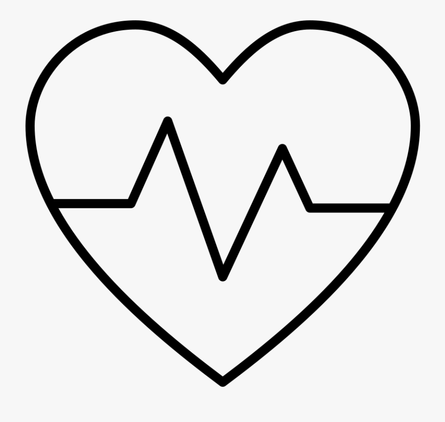 Noun Project Heartbeat Icon 451937 Cc - Heart With Heartbeat Image In Png, Transparent Clipart