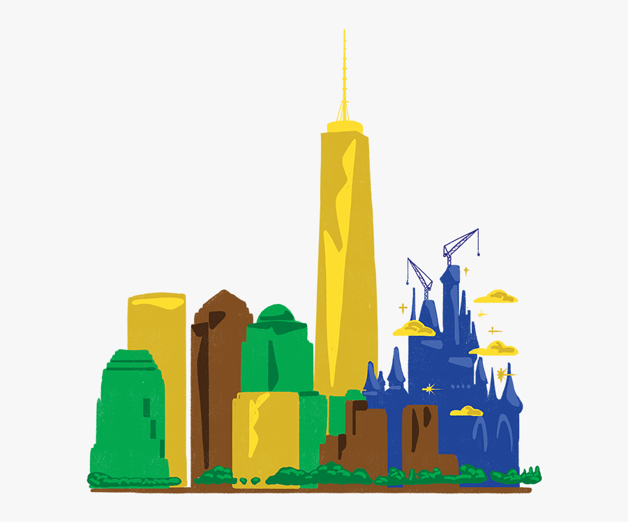 Disney New York City Commercial Real Estate - Illustration, Transparent Clipart