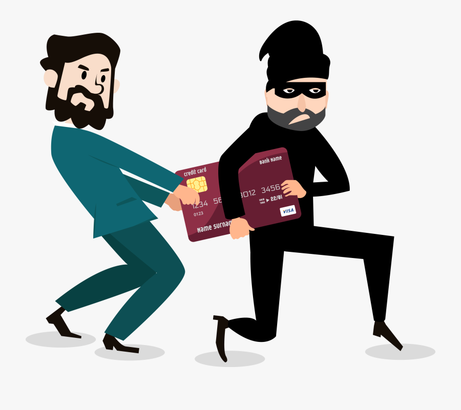 Clipart Bank Robber - Robbery Cartoon, Transparent Clipart