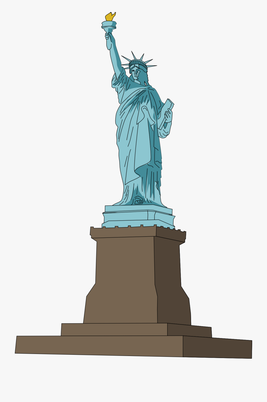 28 Collection Of Statue Of Liberty Clipart Png - Statue Of Liberty, Transparent Clipart