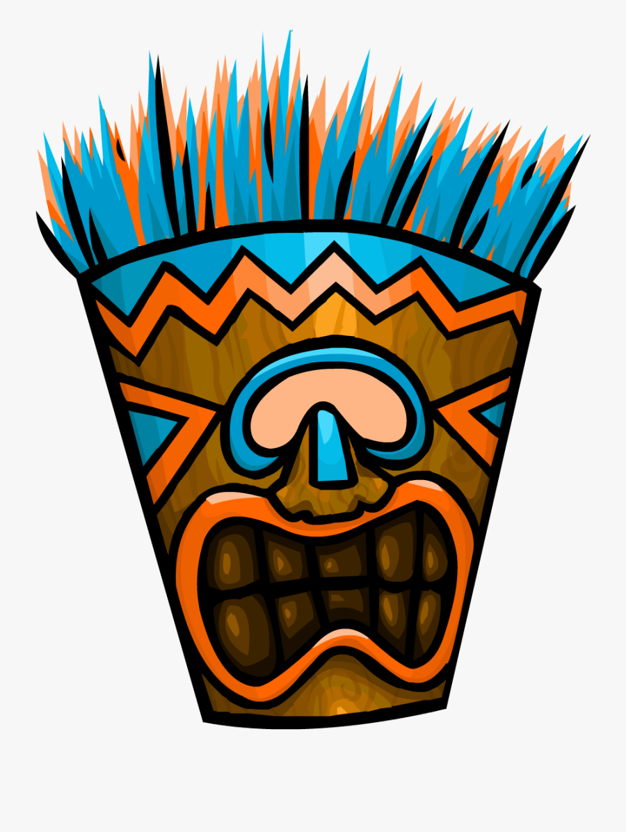 Hawaii Clipart Tiki Mask - Tiki Mask Png, Transparent Clipart