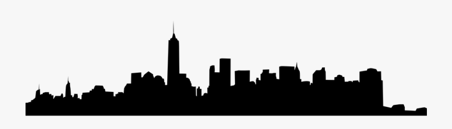 Ny Skyline Silhouette Transparent Png Clipart Free - New York City, Transparent Clipart