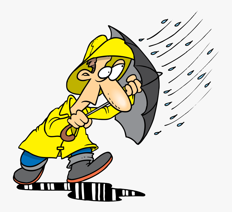 Ok, Sandy, You"re Not Invited To Thanksgiving Dinner - Caught In The Rain Cartoon, Transparent Clipart