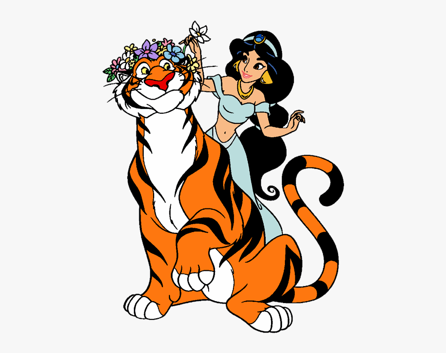 Hawaii Clip Art Clipground - Aladdin Jasmin And Rajah, Transparent Clipart