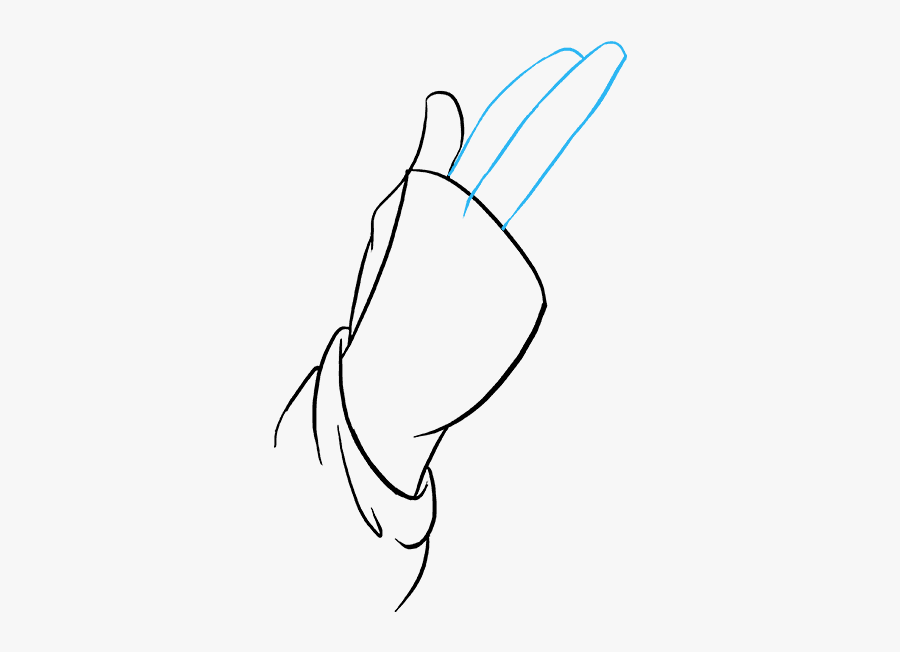 How To Draw Praying Hands - Sketch, Transparent Clipart