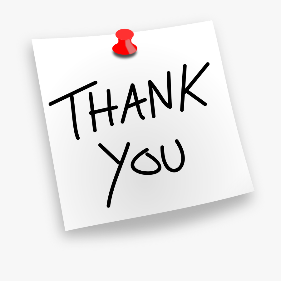 Thank You Pinned - Thank You Clipart For Ppt, Transparent Clipart