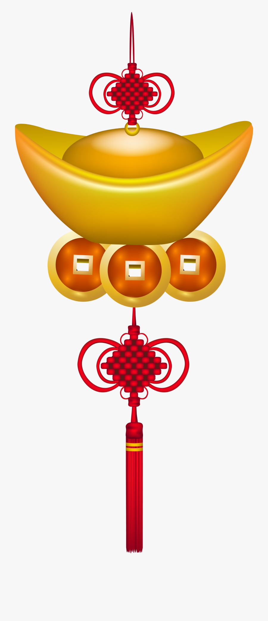 Chinese Clipart Thank You Chinese - Chinese New Year Ornaments Png, Transparent Clipart