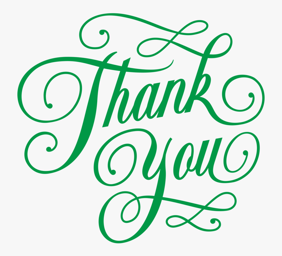 Thank You Clipart Calligraphy - Thank You Png Hd, Transparent Clipart