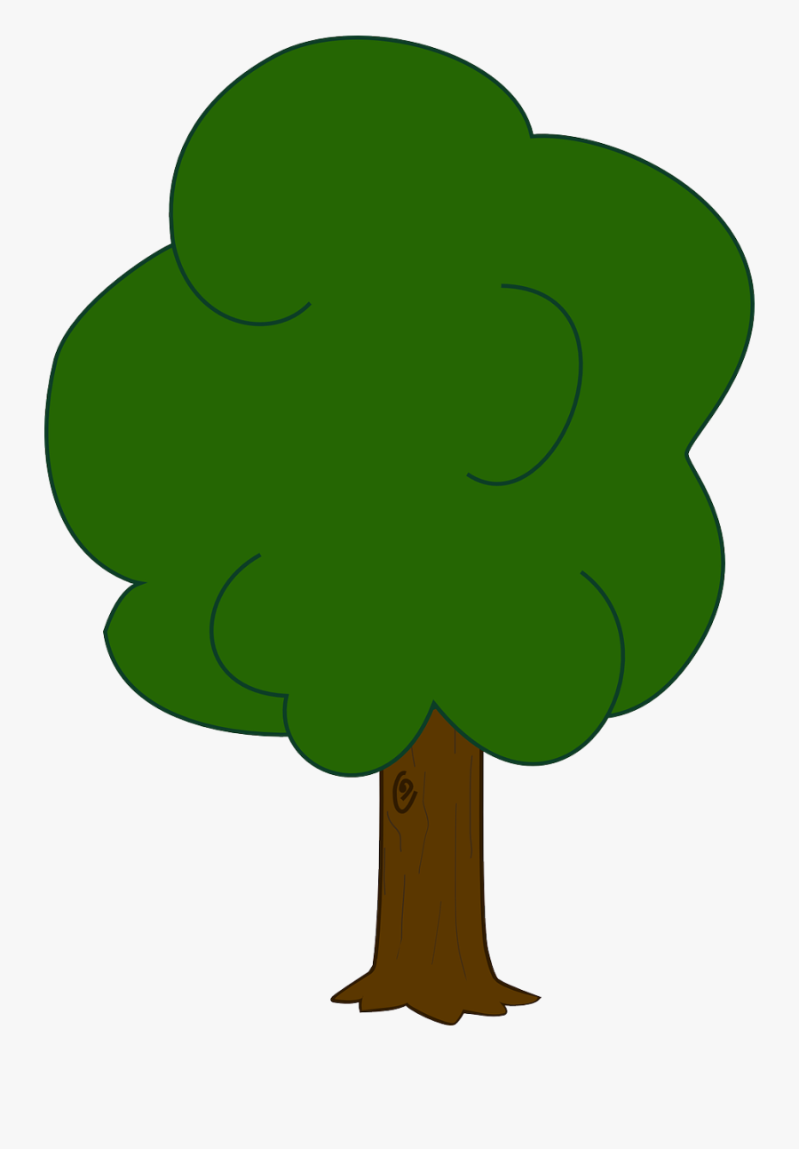 Free Colored Oak Tree - Oak Tree Cartoon , Free Transparent Clipart