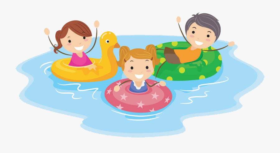 Swimming Pool Cartoon Child Clip Art - Kids Swimming Clipart, Transparent Clipart