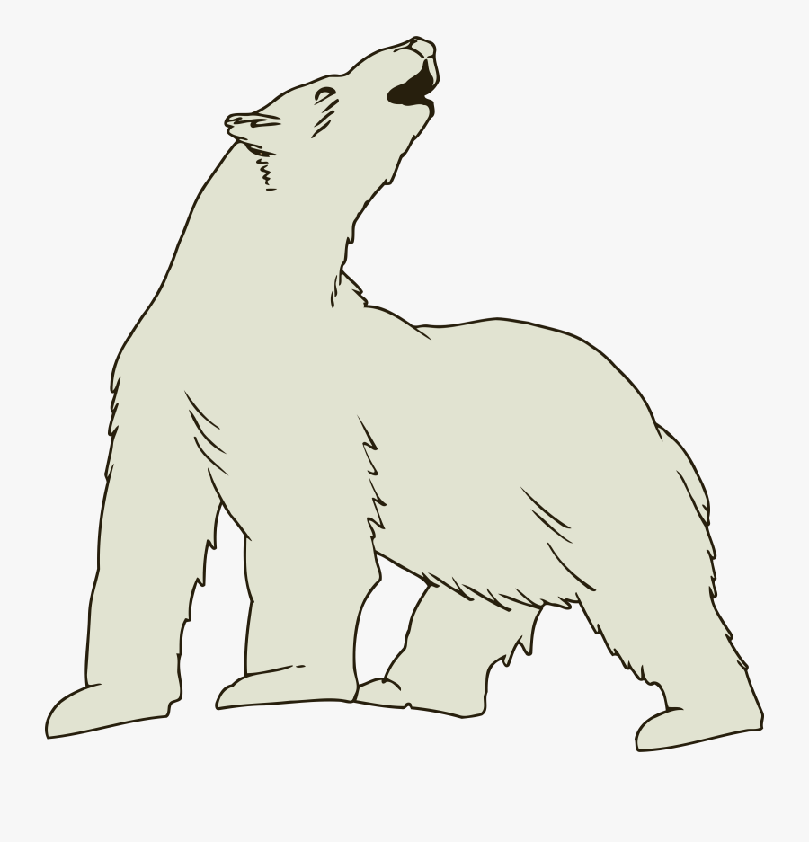 Polar Bear - Clip Art Polar Bear, Transparent Clipart