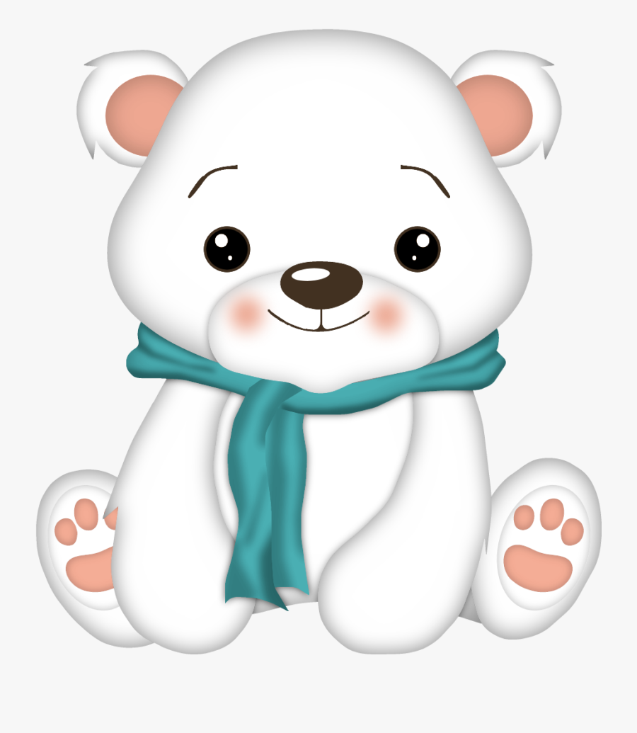 Download Picture Freeuse Download Kawaii Clipart Polar - Baby Cute Polar Bear Clipart, Transparent Clipart