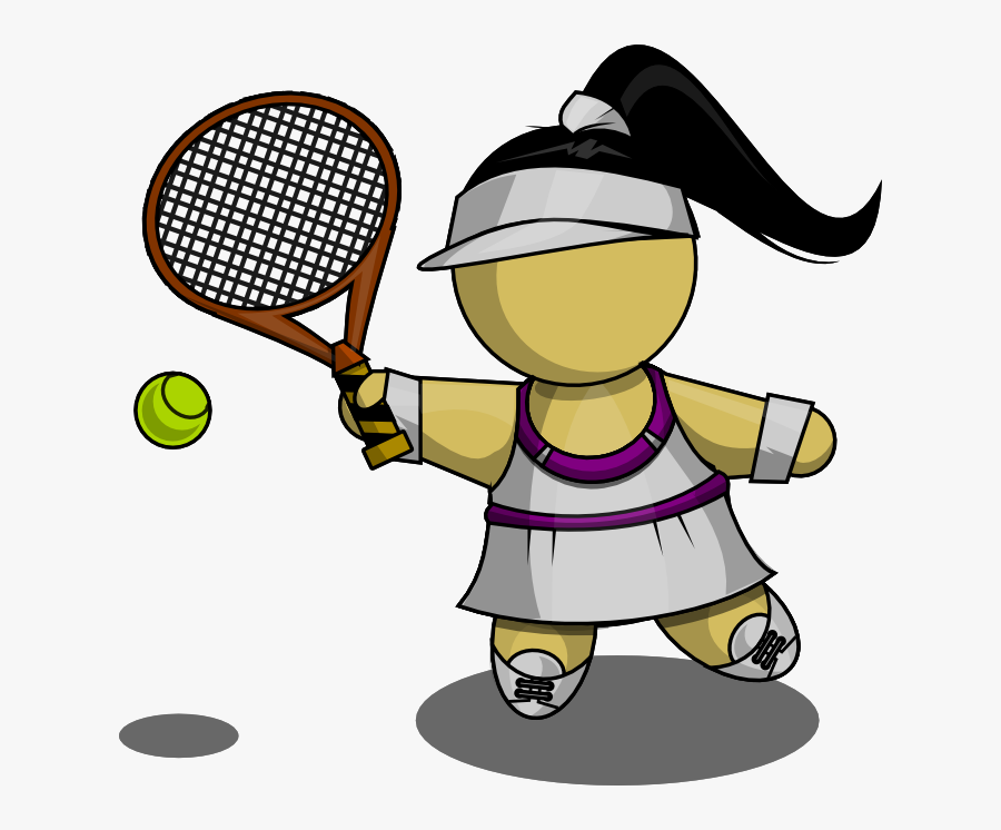 Tennis Free To Use Clip Art - Tennis Player Clipart Transparent, Transparent Clipart