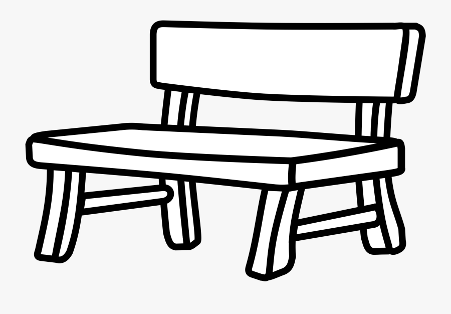 Park Bence Clipart Black And White - Bench Clip Art, Transparent Clipart