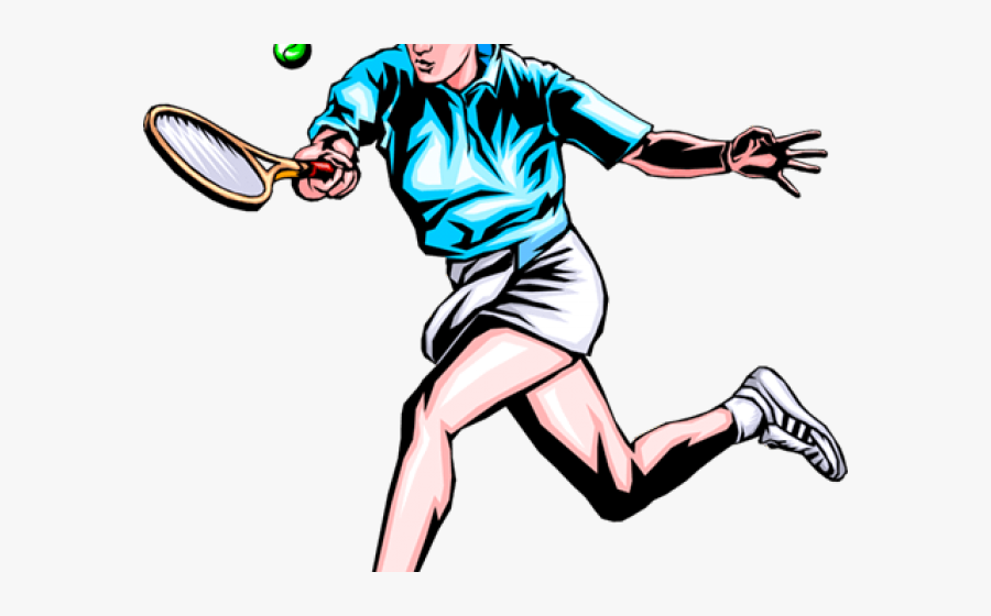 Tennis Clipart Woman Tennis - Tennis Player Vector Png, Transparent Clipart