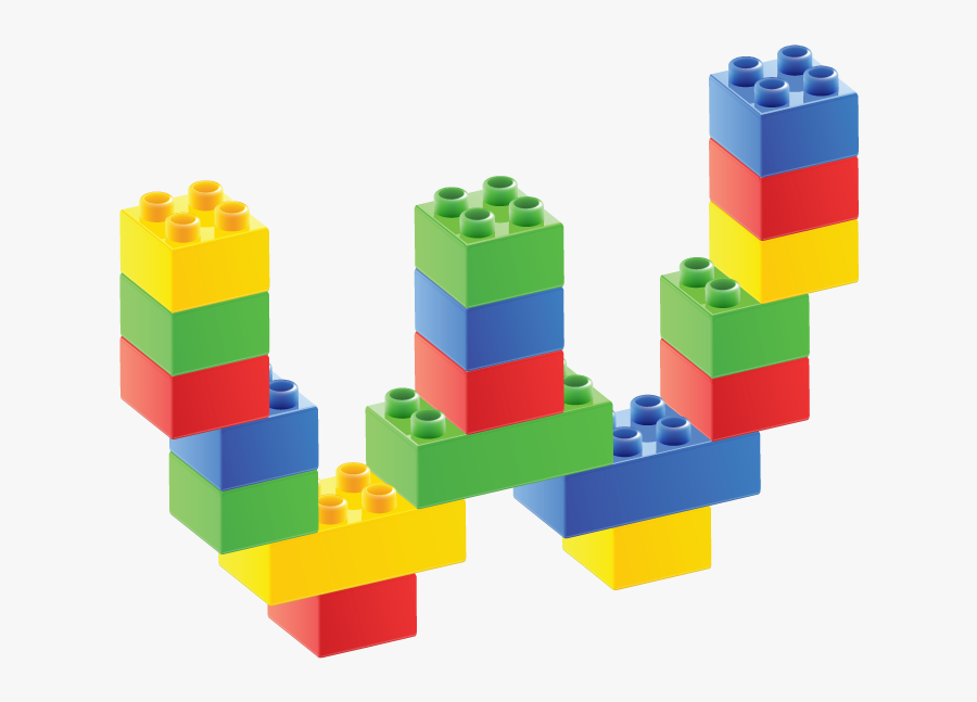 W Abc Games, Letter W, Lego Duplo, Clipart , Png Download - Letra O De Lego, Transparent Clipart