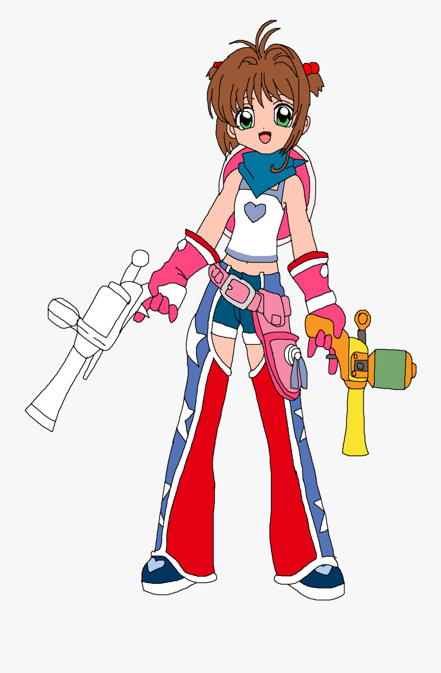 Sakura Dressed As Yumi"s Wild West Kid - Ape Escape Yumi, Transparent Clipart
