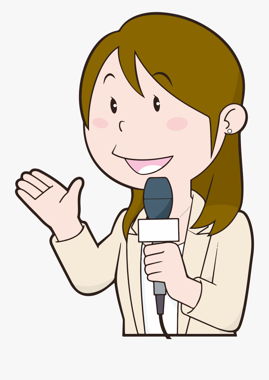 Transparent Journalist Clipart - Reporter Clipart, Transparent Clipart