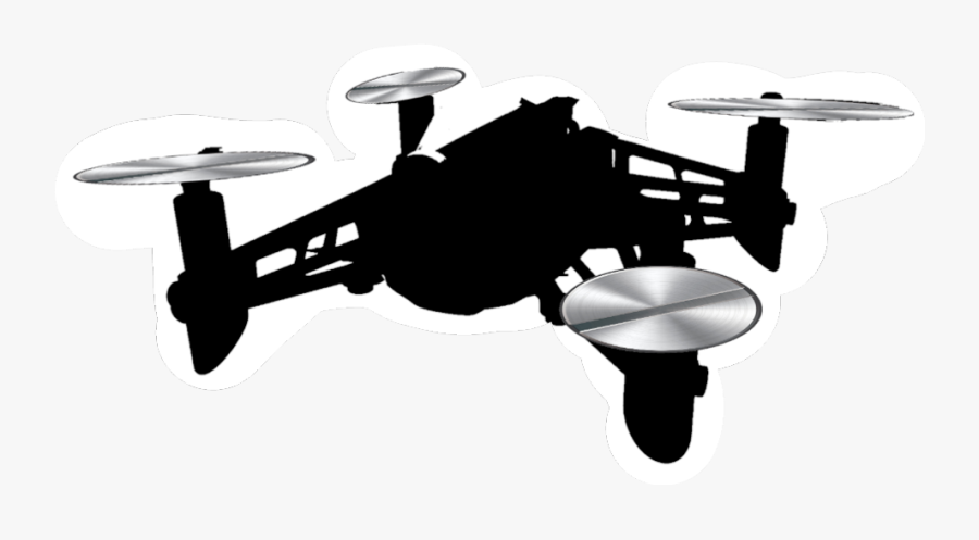 Drone Dronesilhouette Freetoedit - Parrot Mini Drones Mambo Fpv, Transparent Clipart