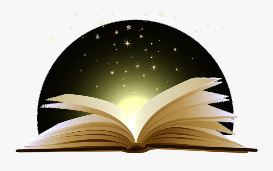 Book Magic Clipart - Open Book Png Transparent Background, Transparent Clipart