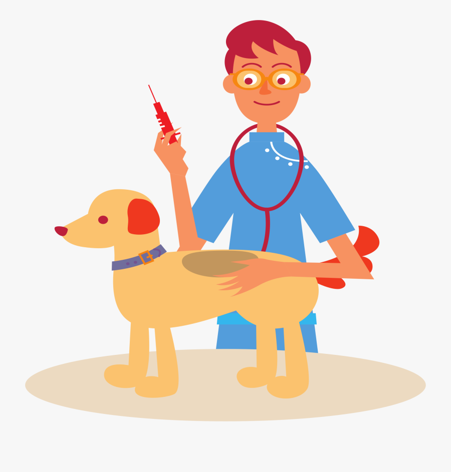 Veterinarian​ And Dog - Veterinarian Png, Transparent Clipart