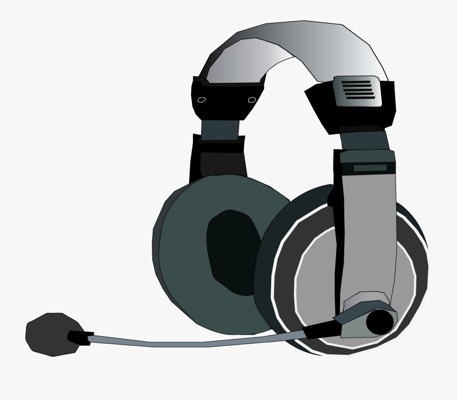 File S Uchawki Mikrofon - Gaming Headphones Clip Art, Transparent Clipart