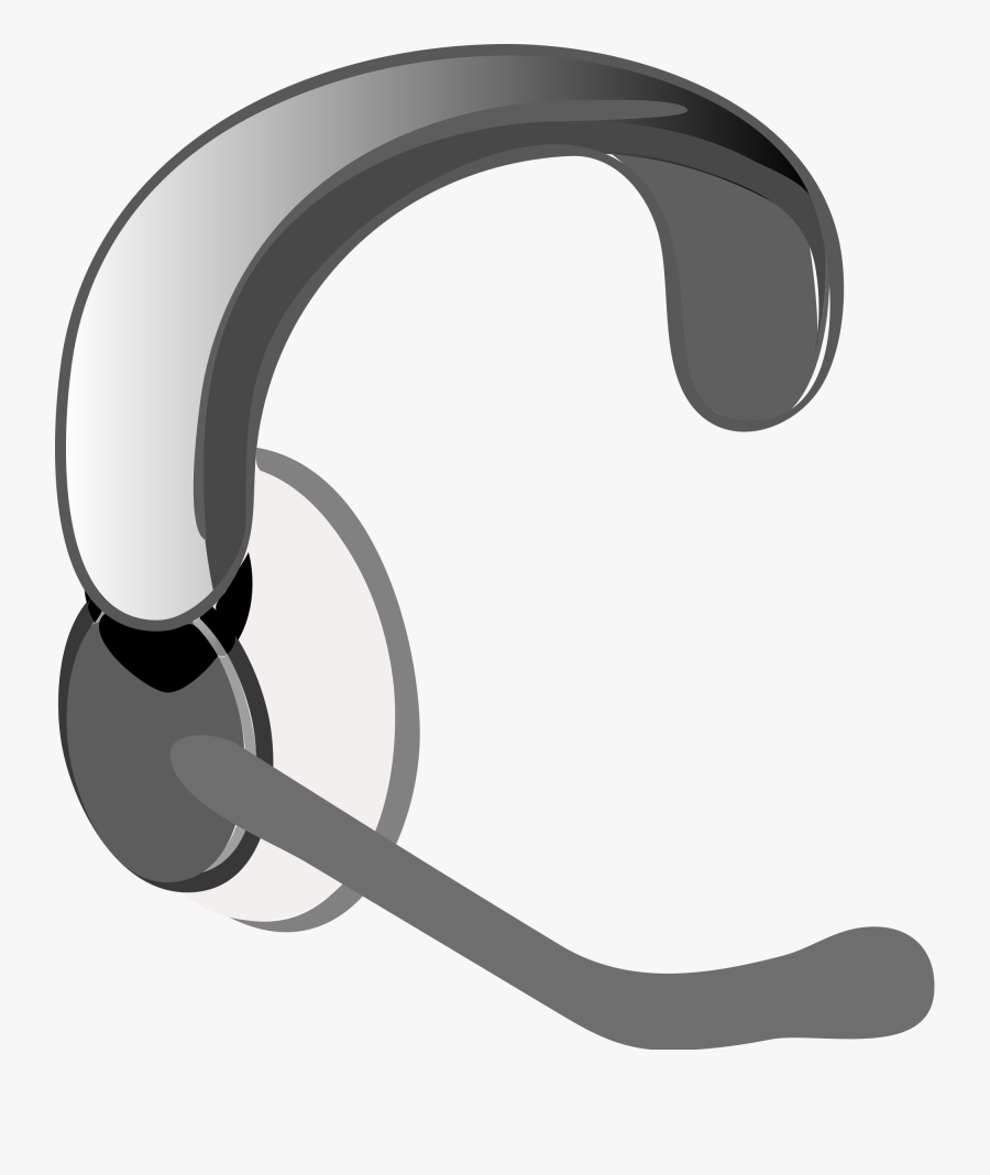 Headphone With Mic Png - Headset Clip Art, Transparent Clipart