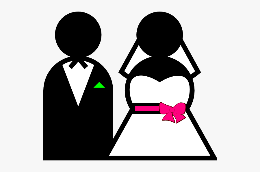 Bride Clip Art At - Bride And Groom Silhouette Animated, Transparent Clipart