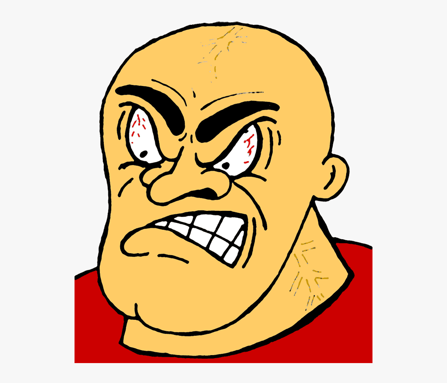 Transparent Emotions Clipart - Cartoon Angry Face Png, Transparent Clipart