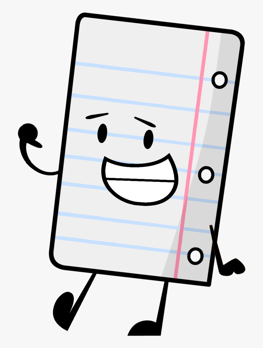 Collection Of Notebook - Loose Leaf Paper Cartoon, Transparent Clipart