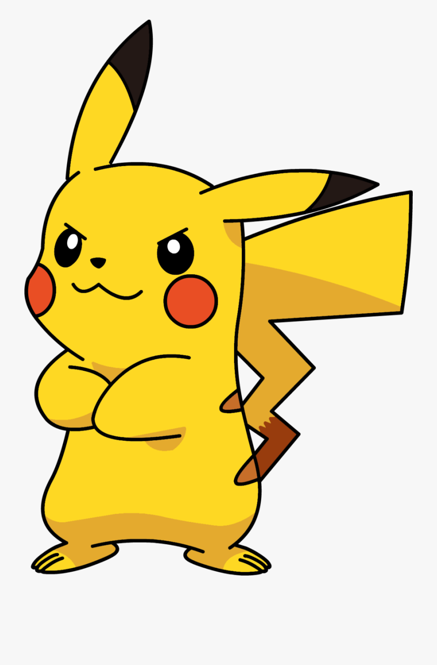 Pikachu Not Happy Pokemon Png Clipart Image - Pikachu With Arms Crossed ...