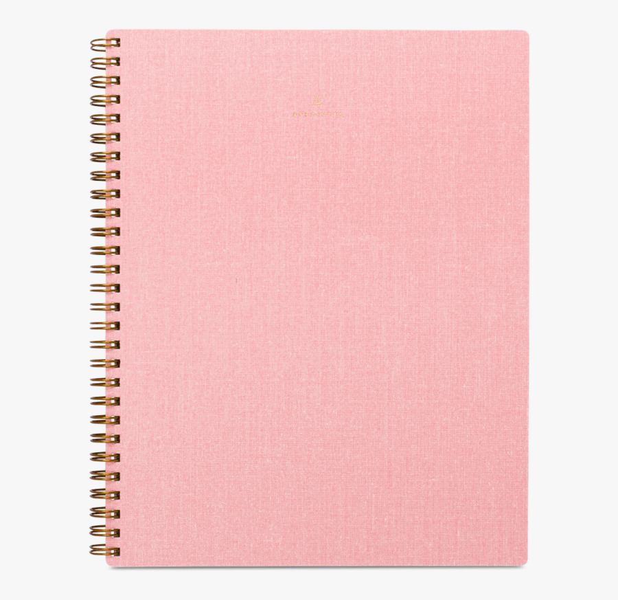 Notebook Blossom Pink Appointed - Pink Notebook Png, Transparent Clipart
