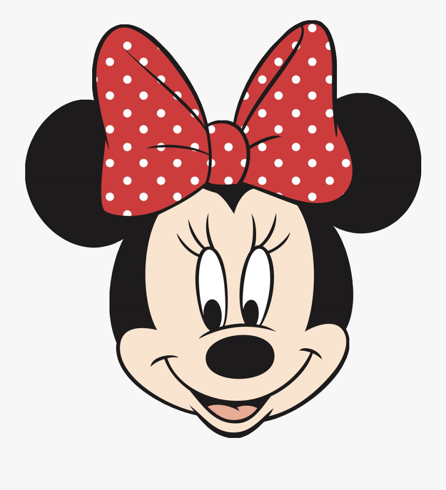 Minnie Mouse Face Cake Template - Minnie Mouse Face Disney, Transparent Clipart
