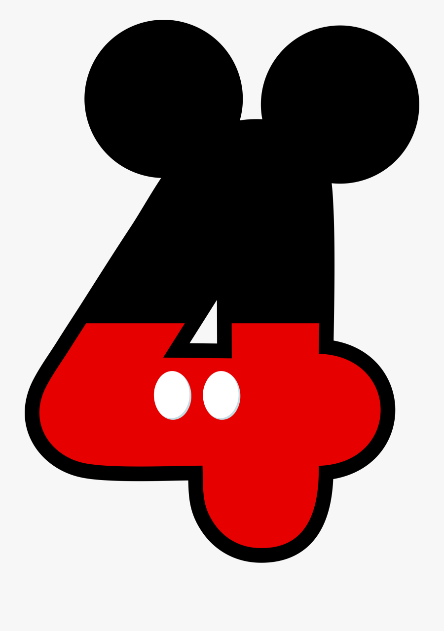 Download Numbers Mickey Mouse 4th Birthday Free Transparent Clipart Clipartkey