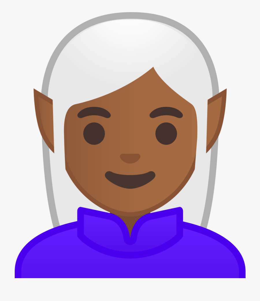 Woman Elf Medium Dark, Transparent Clipart