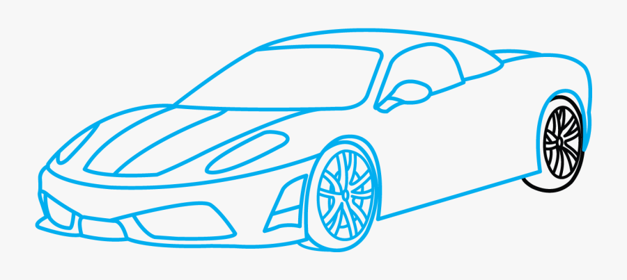 Easy Sports Car Drawing , Free Transparent Clipart - ClipartKey