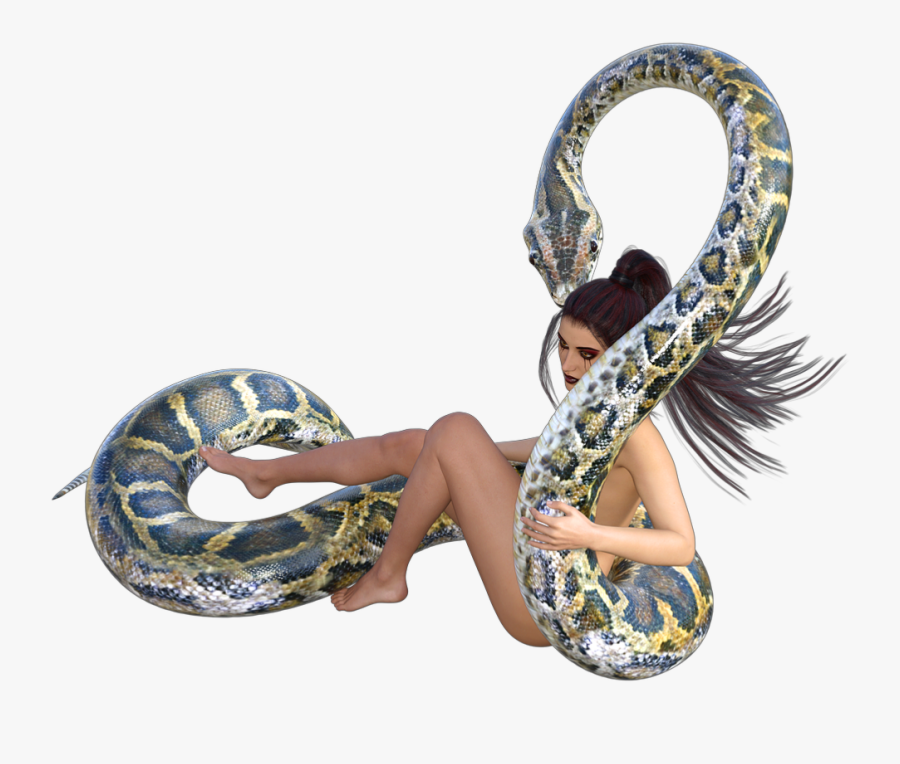 Pixabay Credit To Original Artist For All Pixabay Images - Woman Snake Png, Transparent Clipart