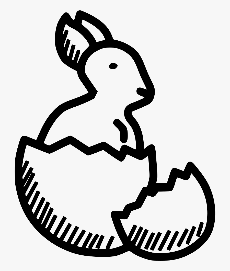 Bunny Rabbit Cute Egg Hatch - Cartoon, Transparent Clipart