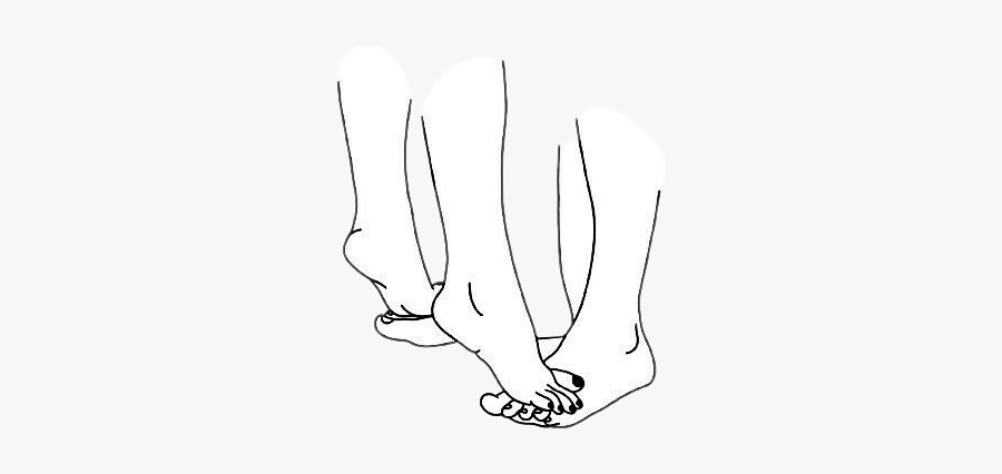 #foot #legs #tumblr #weheartit #outline - Illustration, Transparent Clipart