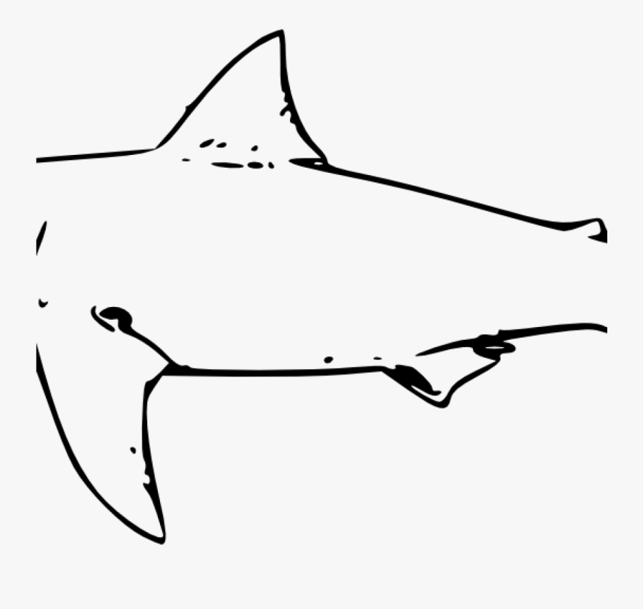 Shark Clipart Black And White Shark Clipart Black And - Great White Shark Clip Art, Transparent Clipart